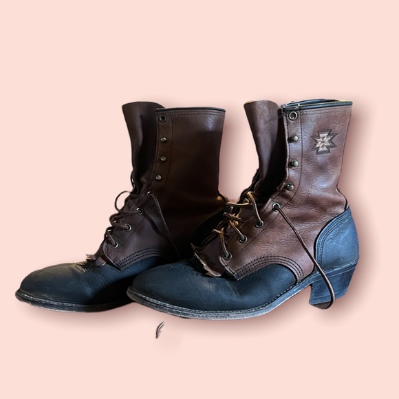 Abilene southwestern leather kiltie boot - Picture 2 of 2